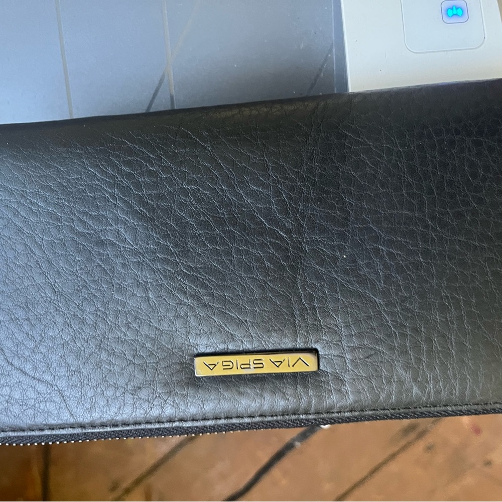 Via Spiga Black Leather Wallet